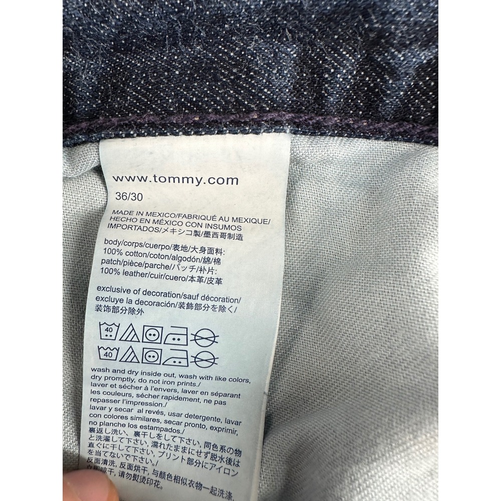 Tommy Hilfiger Denim Men's Jeans 36x30 Dark Wash Straight‎ Leg Classic Fit - Picture 7 of 7